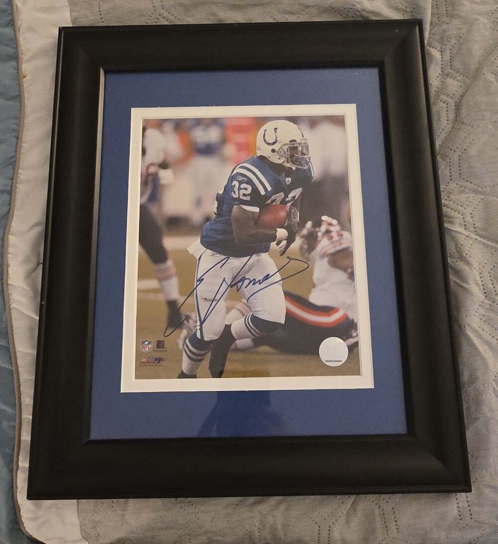 Edgerrin James Indianapolis Colts Autographed Framed Photograph